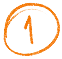 número 1 com círculo